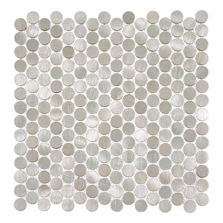 Andova Tiles ANDOVA TILES Orb 0.75" x 0.75" Metal Penny Round Mosaic Tile ANDORB252